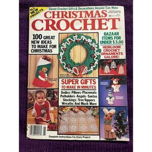 Christmas Crocheted pattern book 1989